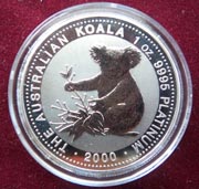 1 Unze Platin Koala 1 Unze Platin Koala