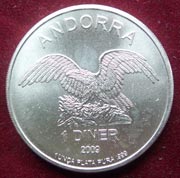 1 Oz Silber Andorra Eagle 1 Oz Silber Andorra Eagle