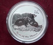 1 Oz Silber Australien Lunar Maus II 2008 1 Oz Silber Australien Lunar Maus II 2008