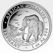 1 Oz Silber Somalia Elefant 2015/16 1 Oz Silber Somalia Elefant 2015/16