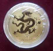 2 Oz Gold Australien Lunar II Drache 2012 2 Oz Gold Australien Lunar II Drache 2012